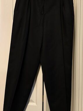 Liz Claiborne Black Textured Dress Pants